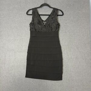 ENFOCUS Petite 4P Cocktail Dress roses chic classic gothic emo